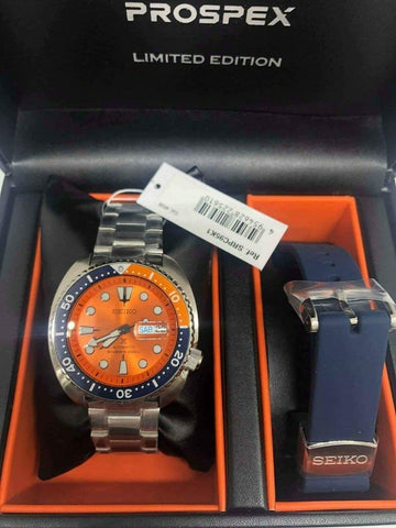 Seiko Limited Edition Nemo Orange Turtle 200M Men's Watch SRPC95K1 –  Prestige