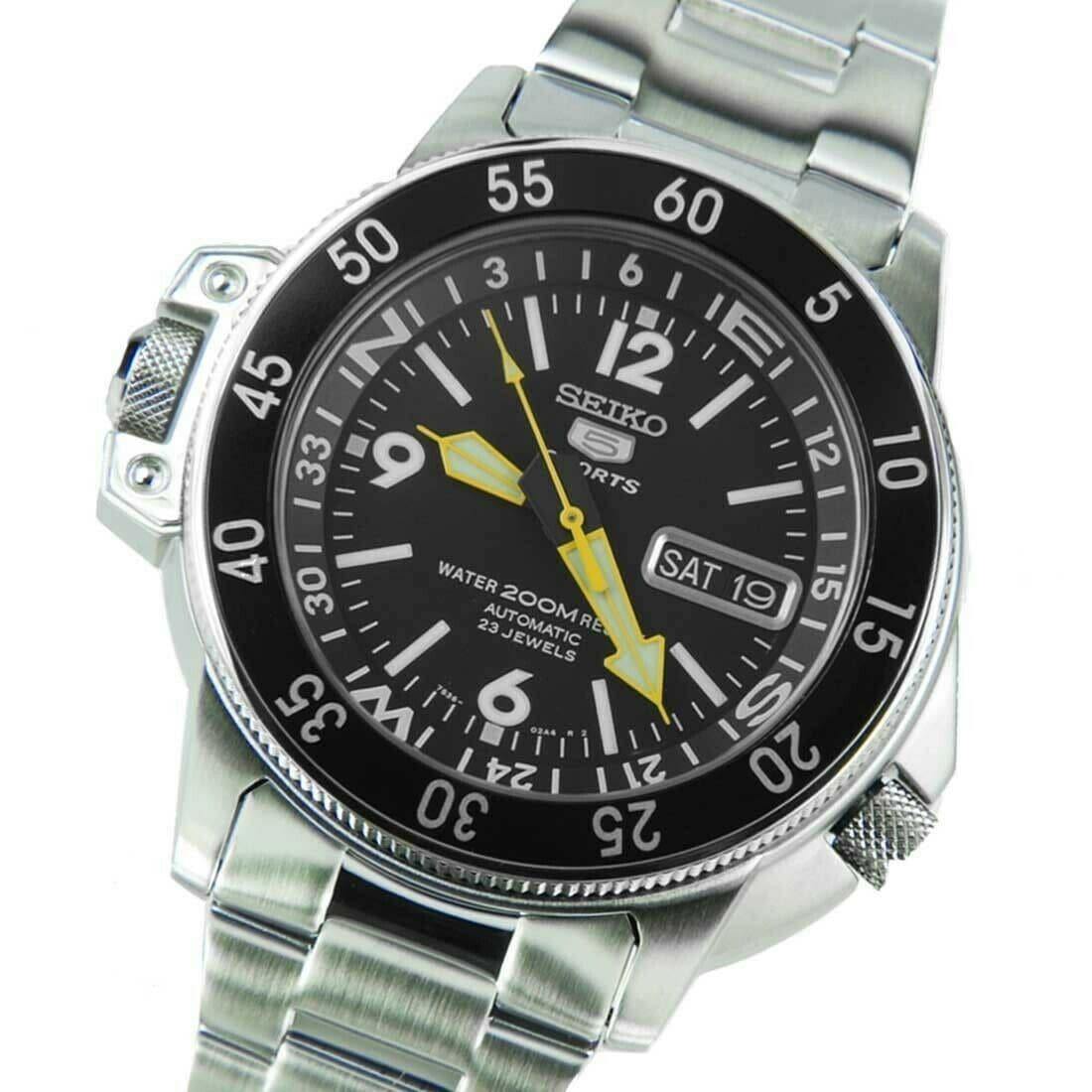 Seiko Map Meter Black Atlas/Land Shark 200M Men's Watch SKZ211K1 – Prestige