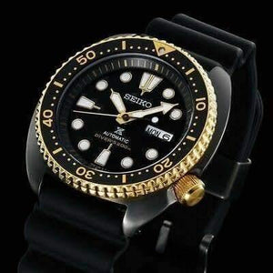 Seiko Prospex Gold Ring Black Series Ninja Turtle Watch SRPD46K1 – Prestige
