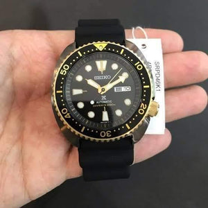 Seiko Prospex Gold Ring Black Series Ninja Turtle Watch SRPD46K1 – Prestige