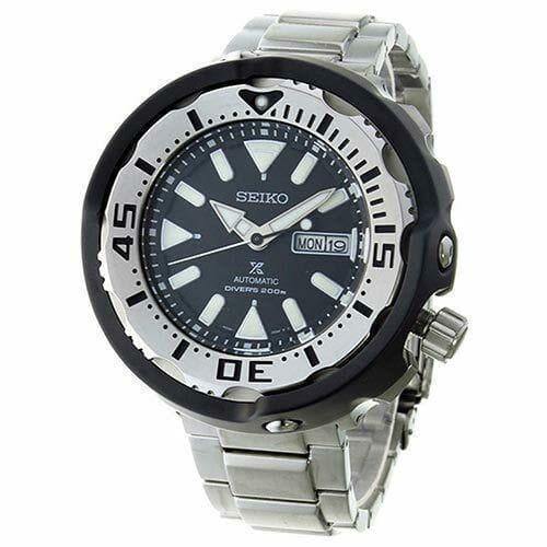 Seiko Stainless Black Ceramic Shroud Tuna Prospex Diver's Men's Watch –  Prestige