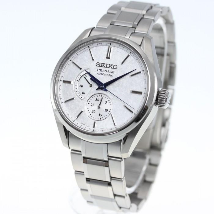 Seiko JDM Presage White Baby GS Snowflake Men's Titanium Watch w/ Pow. –  Prestige
