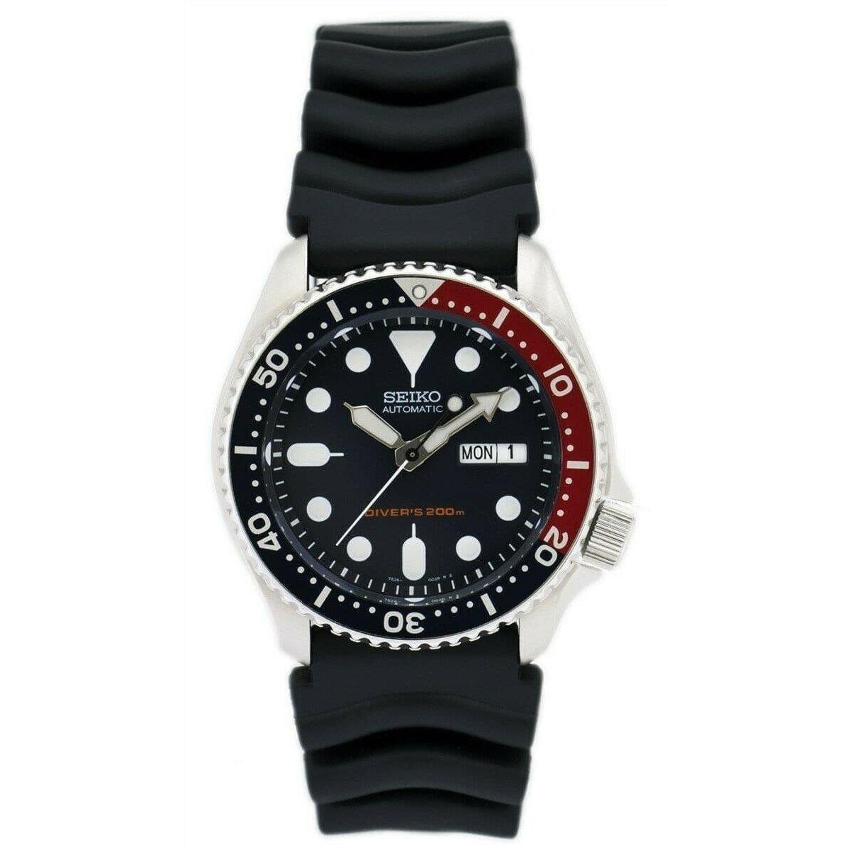 Seiko Pepsi SKX 200M Diver's Men's Rubber Strap Watch SKX009K1 – Prestige