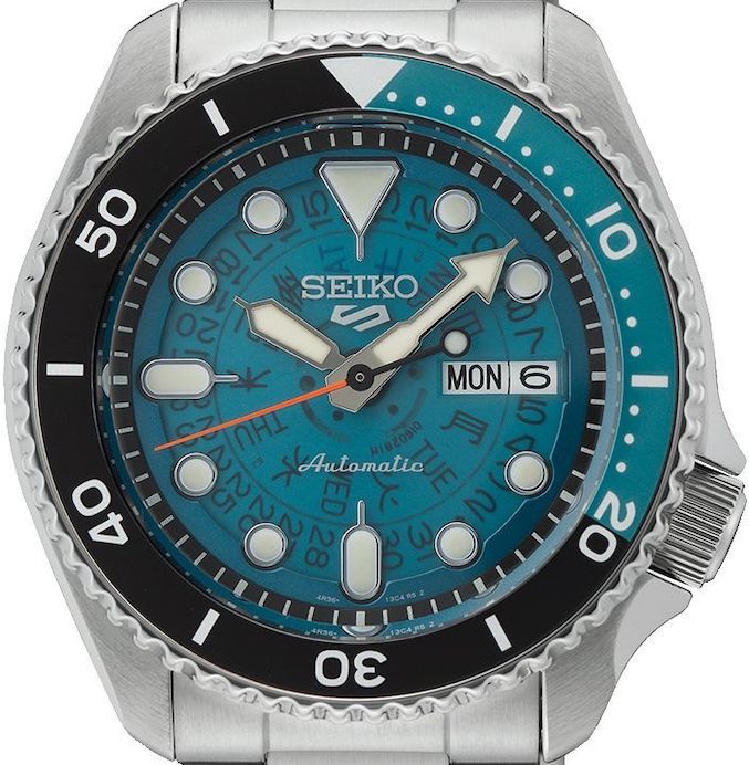 Seiko 5 100M Skeleton Style Bluish Green Dial Automatic Watch SRPJ45K1 –  Prestige