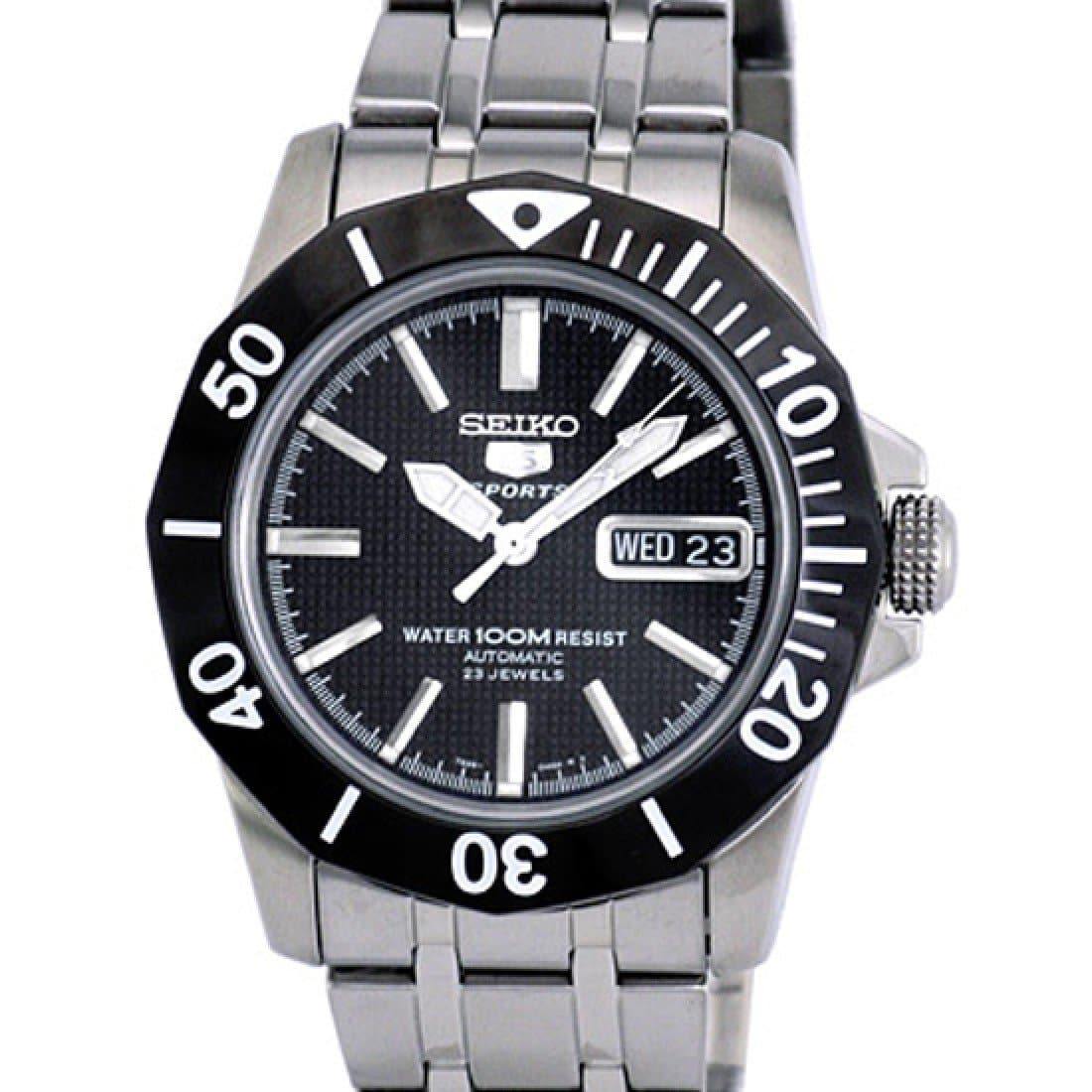 Seiko 5 Sports Bulky Black Sea Urchin Automatic Men's Watch SNZF77K1 –  Prestige