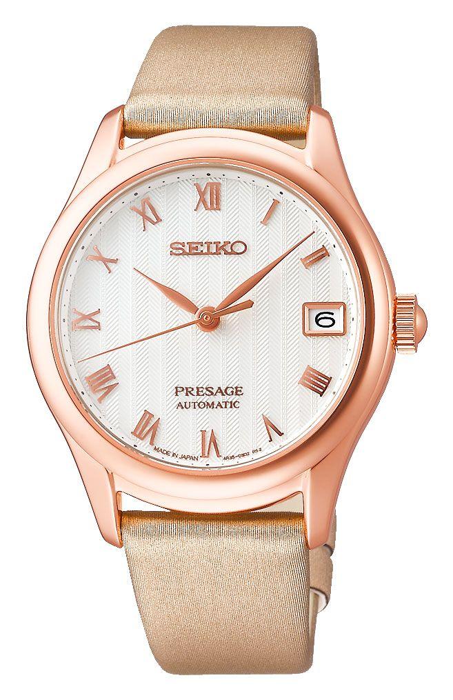 Seiko Presage Karesansui Sakura Daytime Dial Rose Gold Plated Ladies' –  Prestige