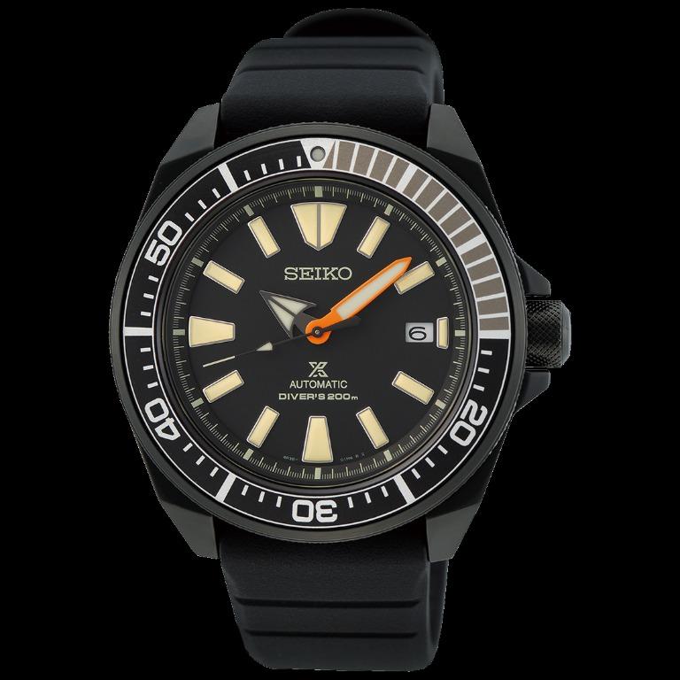 Seiko Black Samurai LE Prospex Diver's Men's Rubber Strap Watch SRPH11 –  Prestige