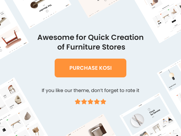 Kosi Elementor - Furniture eCommerce Prestashop Theme 