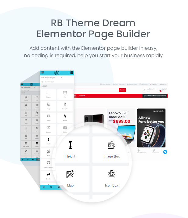 Mercado Elementor - Supermarket & Digital Prestashop Theme 