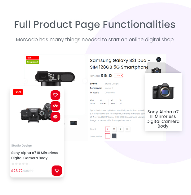 Mercado Elementor - Supermarket & Digital Prestashop Theme 