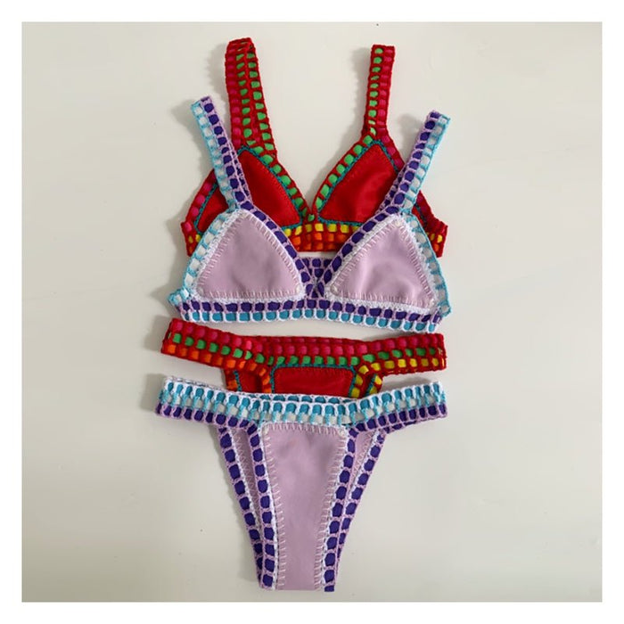 Aria Crochet Neoprene Bikini – Sunset and Swim