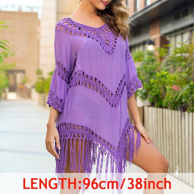 Valerie Beach Cover Up Tunic - Sunset and Swim