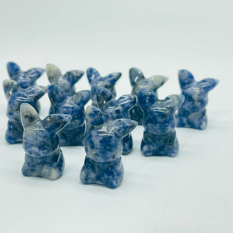 Blue Dot Stone Mini Pikachu Carving Wholesale -Wholesale Crystals