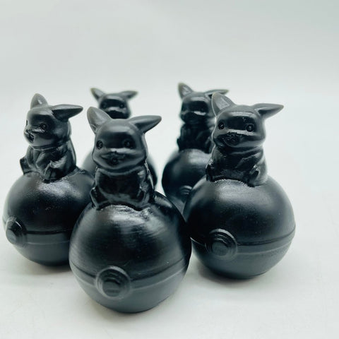 Obsidian Pikachu Carving Wholesale -Wholesale Crystals