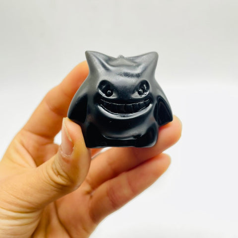 Obsidian Pokemon Gengar Carving Wholesale -Wholesale Crystals