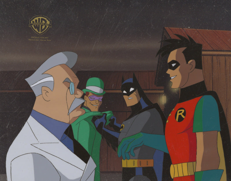 Batman The Animated Series Original Production Cel: Batman,Robin, Ridd –  Clampett Studio