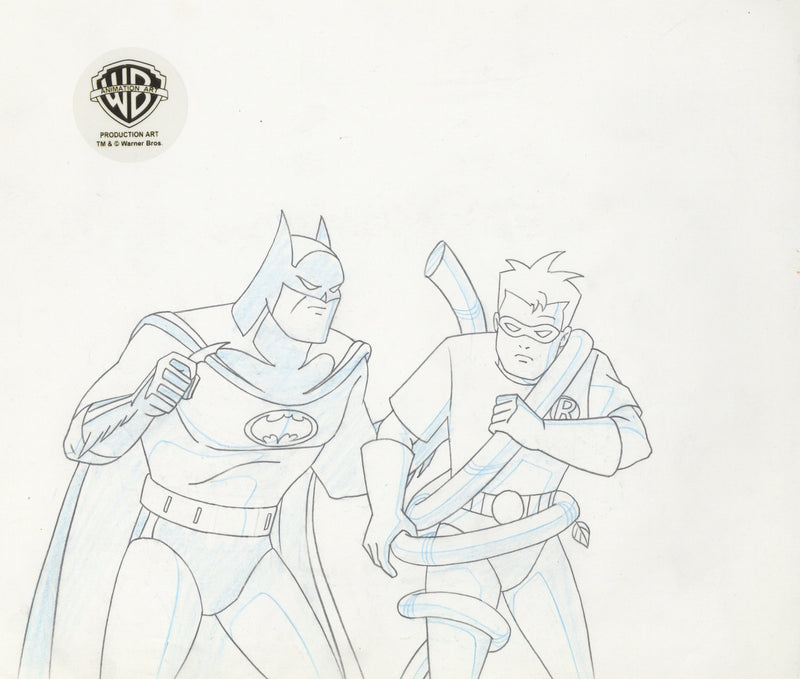 Batman The Animated Series Original Production Drawing: Batman and Rob –  Clampett Studio