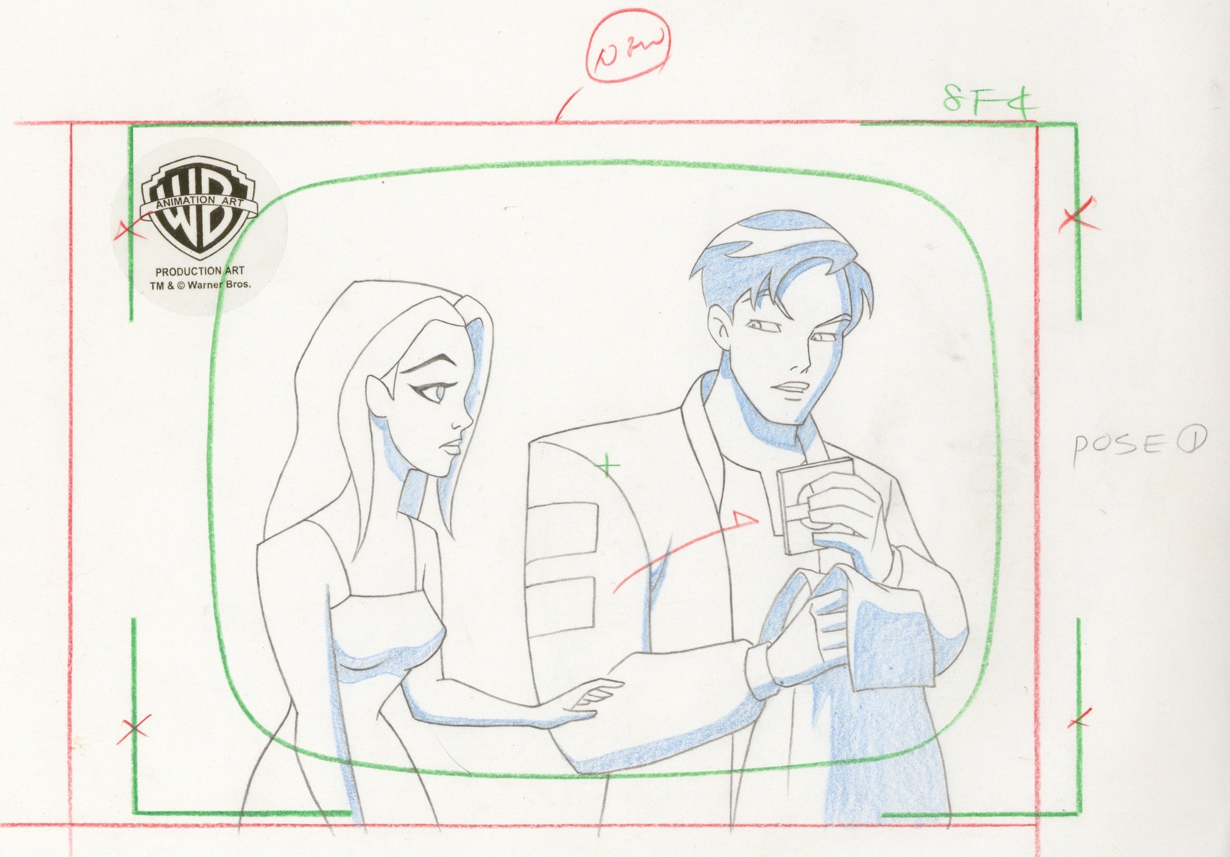 Batman Beyond Original Production Drawing: Terry McGinnis (Batman) and –  Clampett Studio