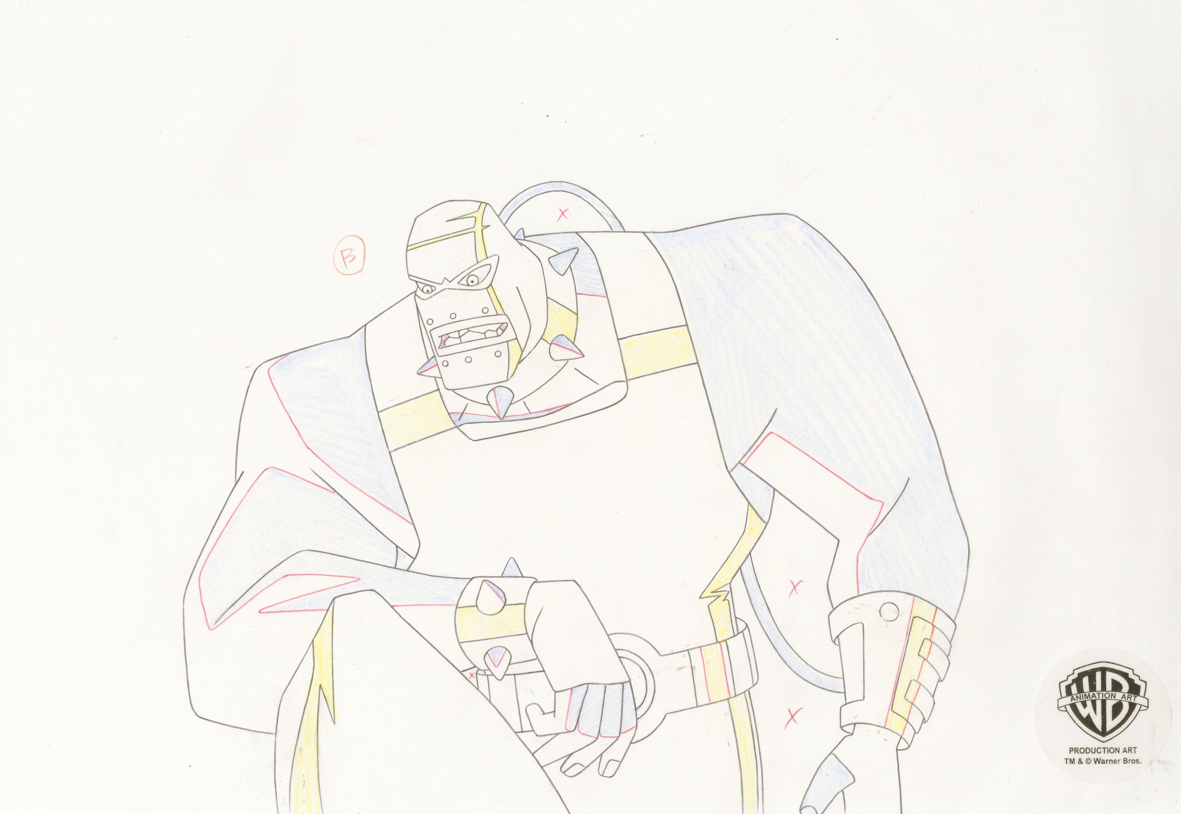 The New Batman Adventures Original Production Drawing: Bane – Clampett  Studio