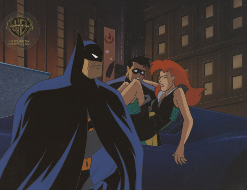 Batman The Animated Series Original Production Cel: Batman, Robin, and ...