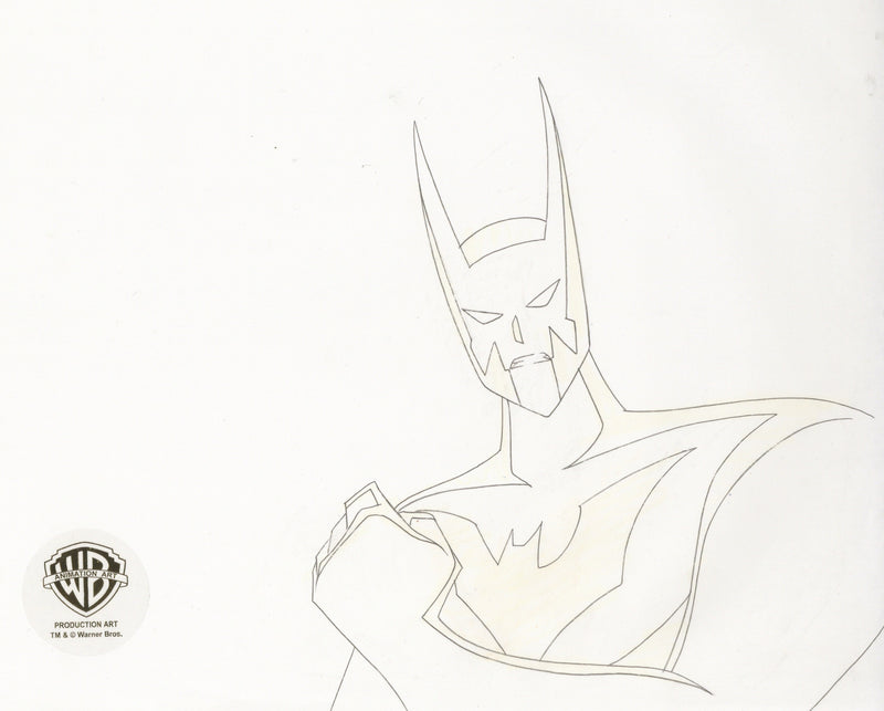 Batman Beyond Original Production Cel with Matching Drawing: Batman –  Clampett Studio