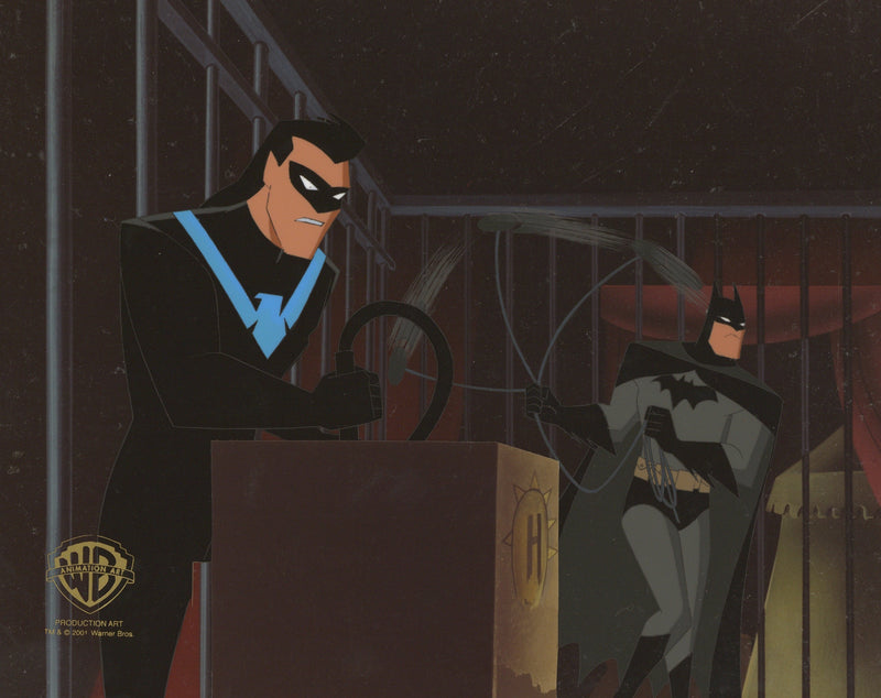 The New Batman Adventures Original Production Cel: Batman and Nightwin –  Clampett Studio