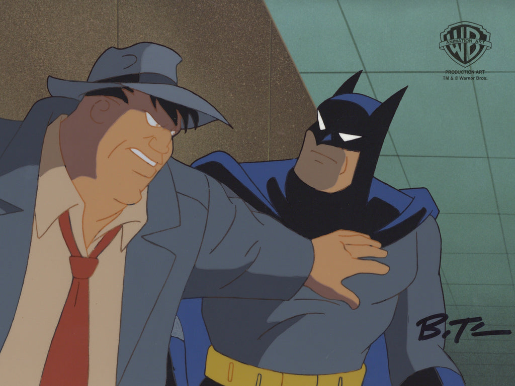 Batman The Animated Series Original Production Cel: Batman and Bullock –  Clampett Studio