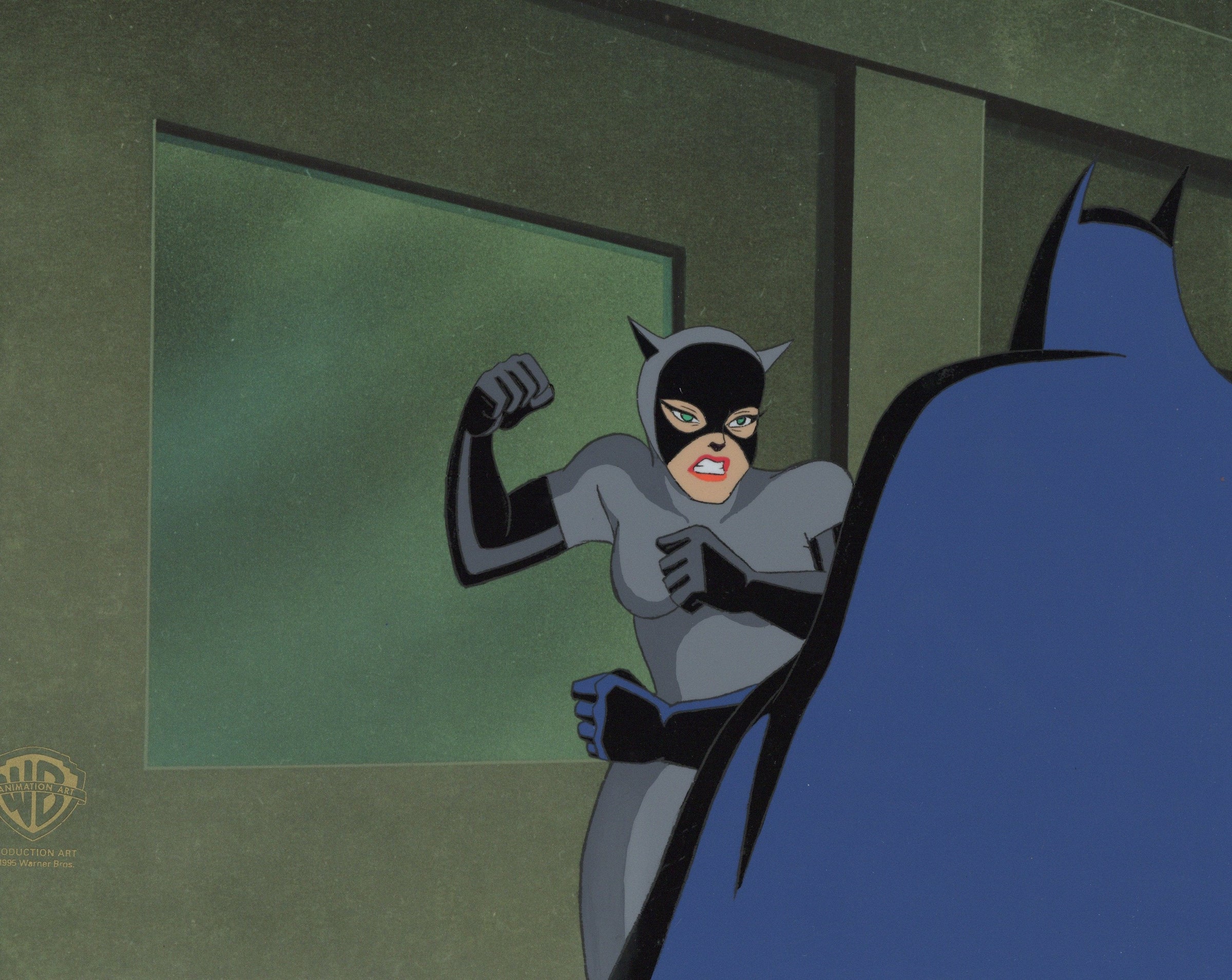Batman The Animated Series Original Production Cel: Catwoman and Batma –  Clampett Studio