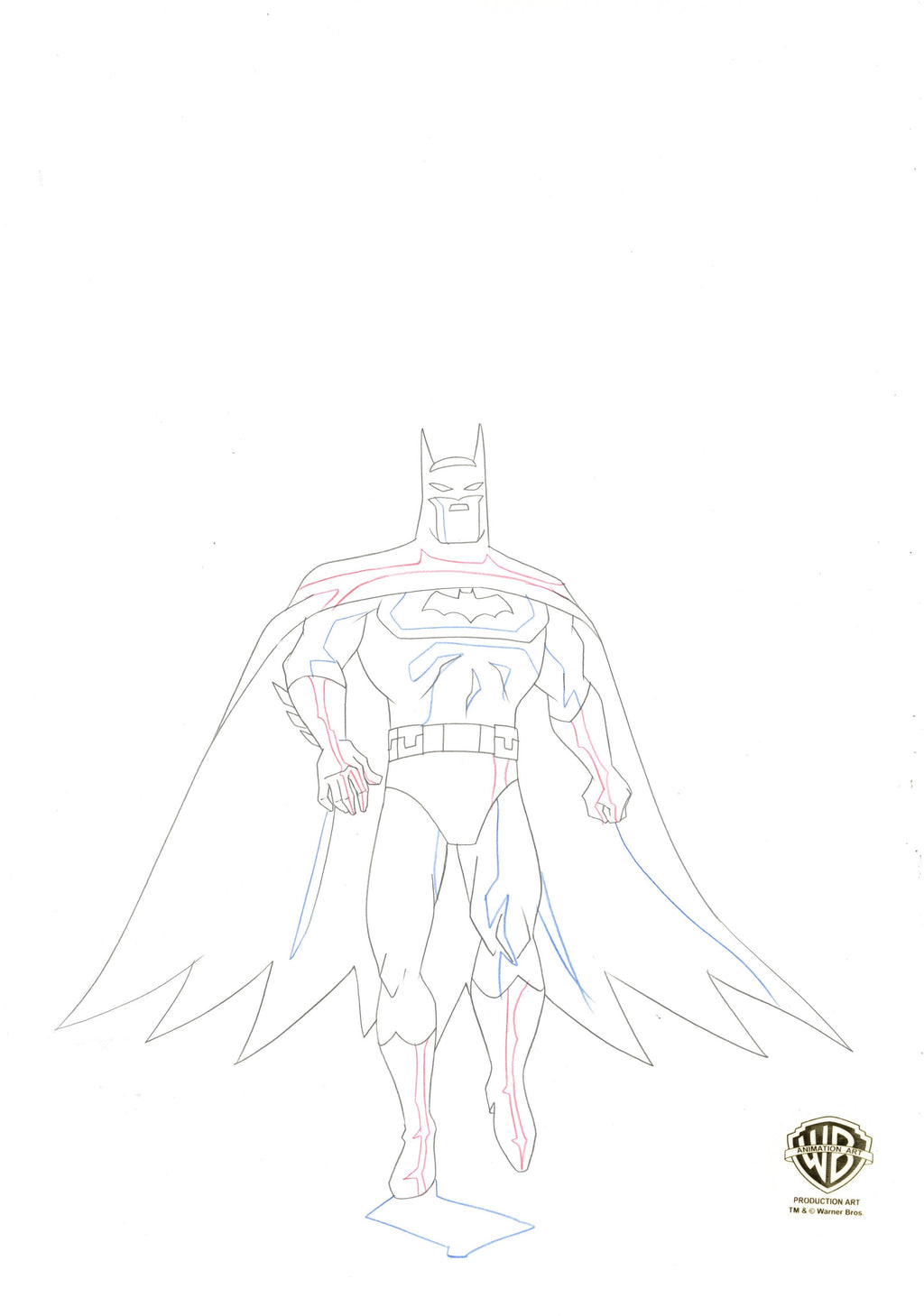 Justice League Unlimited Original Production Drawing: Batman – Clampett  Studio