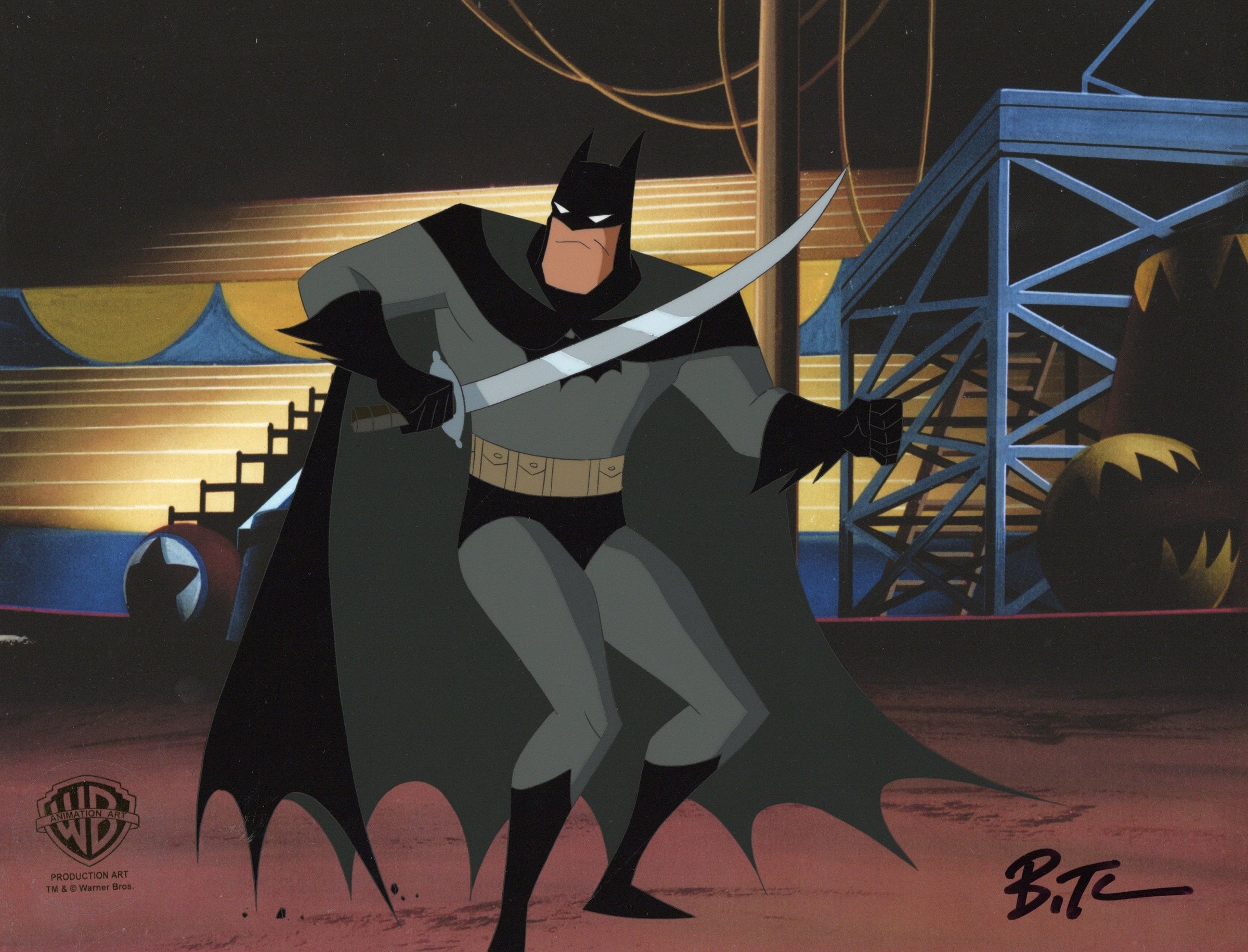 The New Batman Adventures Original Production Cel signed by Bruce Timm –  Clampett Studio