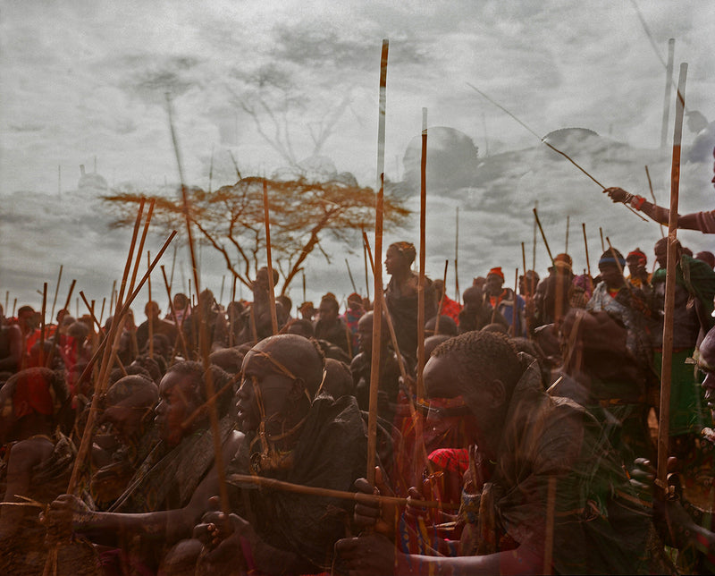 Samburu Moran warrior initiates mass ahead of circumcisions Ngalai northern Kenya
