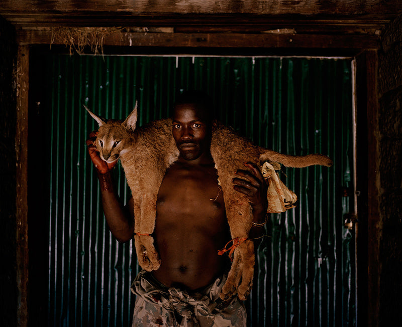 Xhosa huntsman with lynx  I South Africa