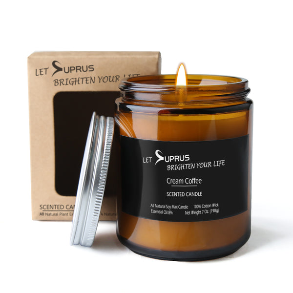 SUPRUS Scented Soy Wax Candle Aromatherapy Candle 7 Oz.