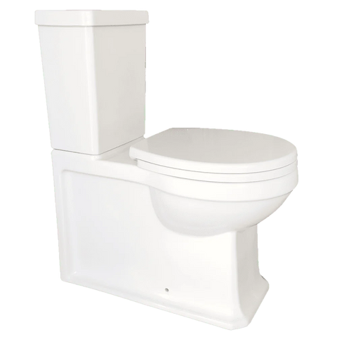 Burlington Traditional Rimless Wall Faced Toilet Suite