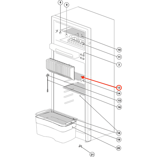 Norcold Vent Door Latch 617772 (fits all Norcold vent doors) - RV