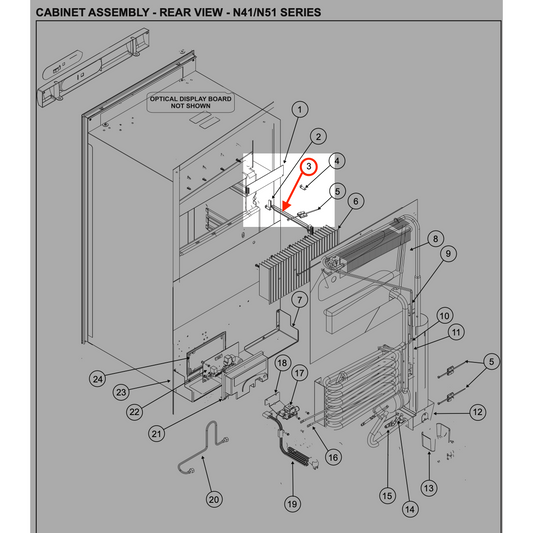 636658 Norcold Thermistor Assembly For 1200/ 1210/ N1095 Refrigerators