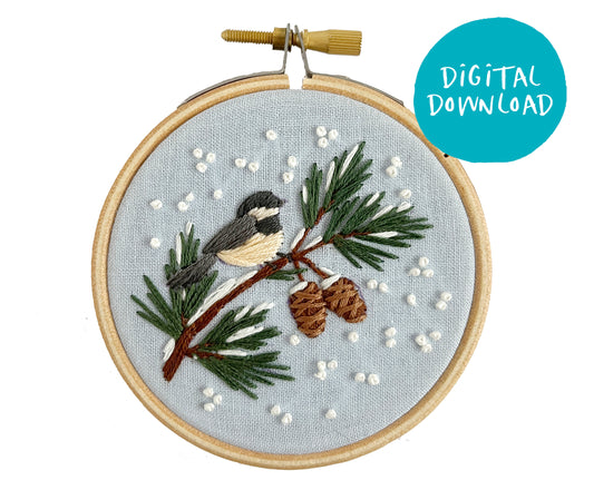 mini christmas ornaments - hand embroidery PATTERN - PDF downloadable  pattern - UPDATED sizes - 1 inch mini hoops or 3 inch - ornament by  daisyeyes handmade