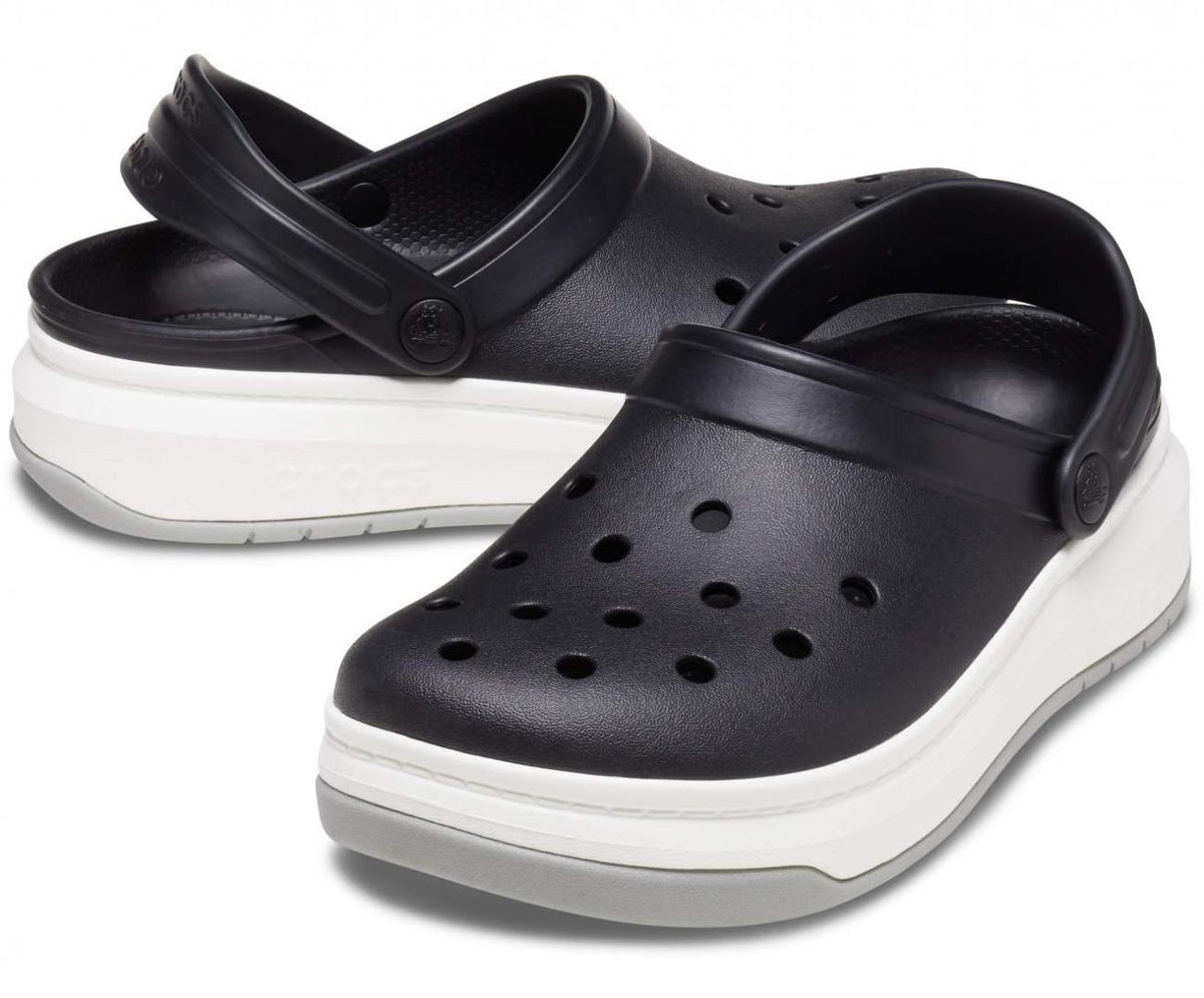 Кроксы на подошве. Crocs 206122. Сабо Крокбэнд Клог. Crocs Crocband™ Full Force Clog. Crocs сабо черные.