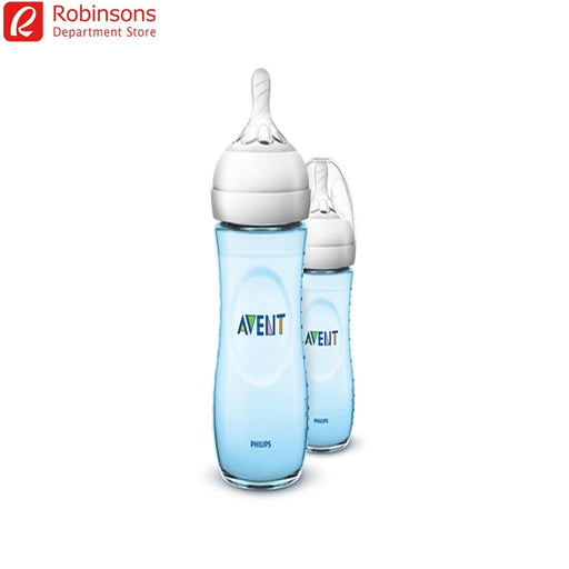 Philips Avent Natural 9oz Bottle Twin Pack (Blue) - Robinsons Department Store