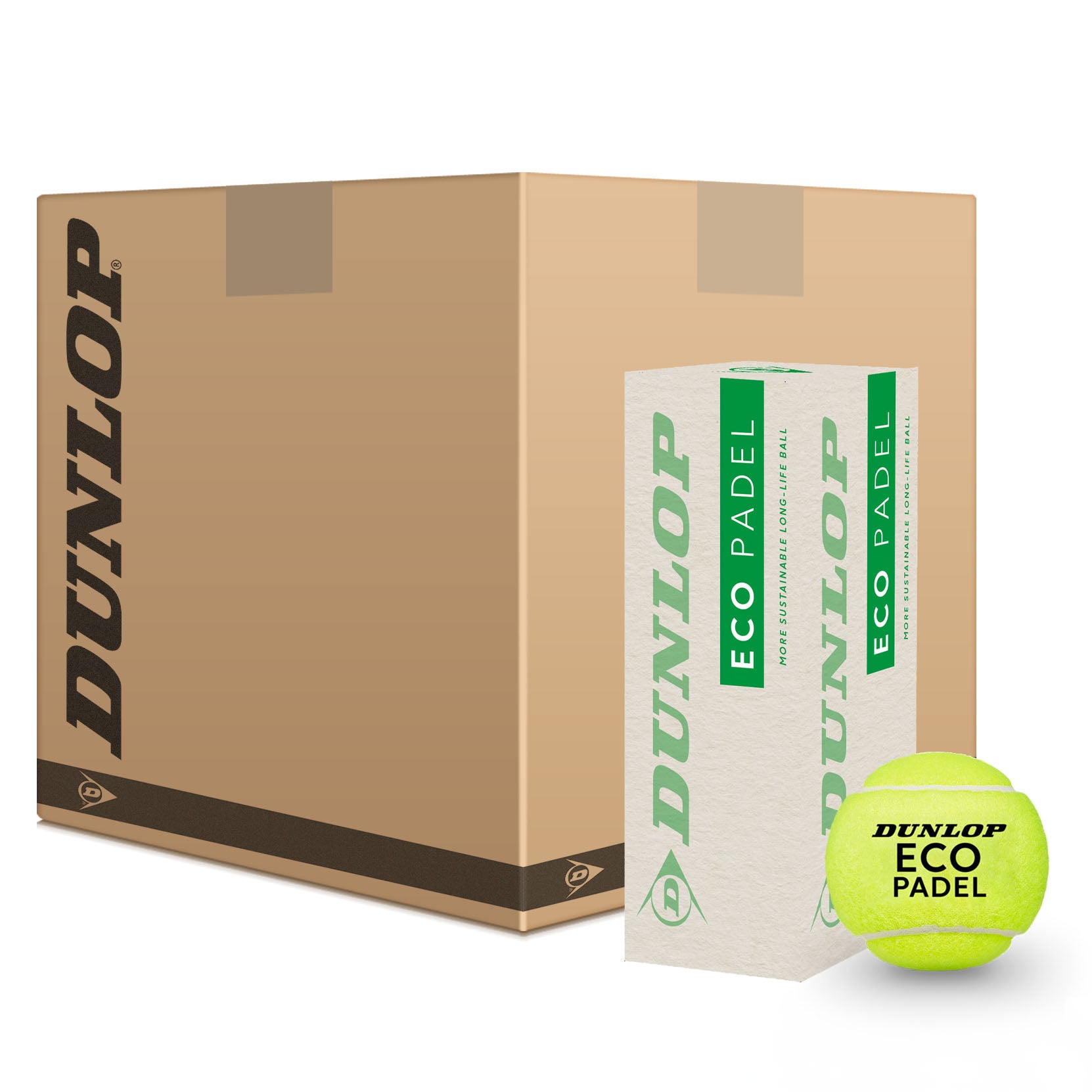 Image of Dunlop Eco Padel Balls - 6 Dozen