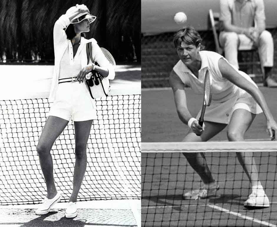 1970s women's tennis fashion