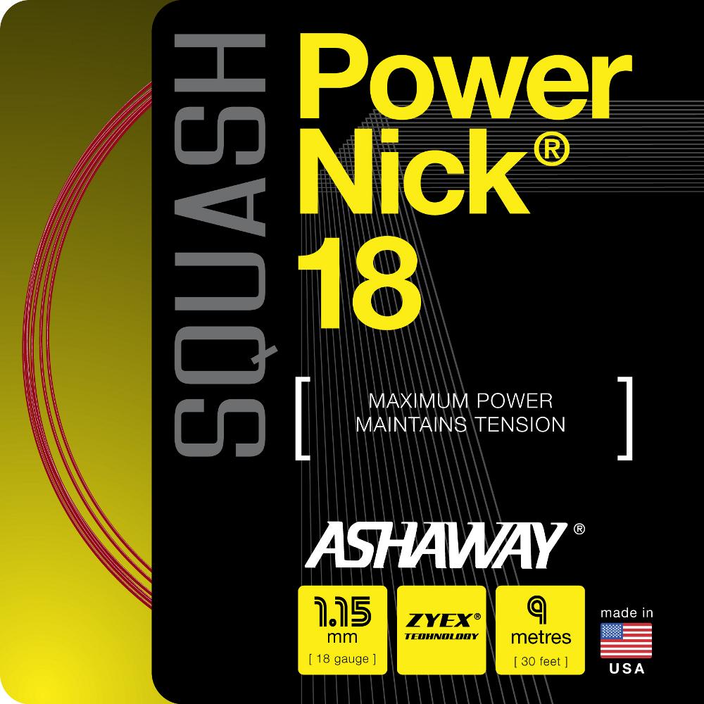 Ashaway PowerNick 18 Squash String - 9m Reel
