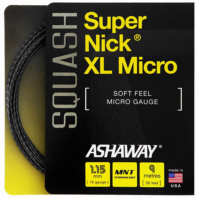 Ashaway Supernick XL Micro Squash String - 9m Set