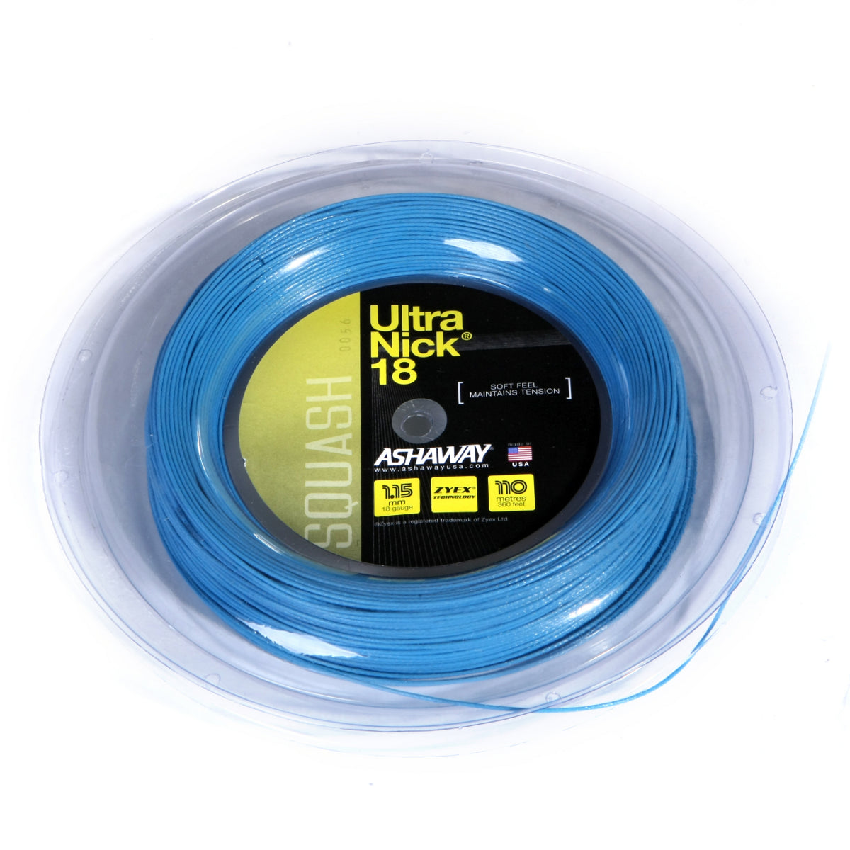 Ashaway UltraNick 18 Squash String - 110m reel