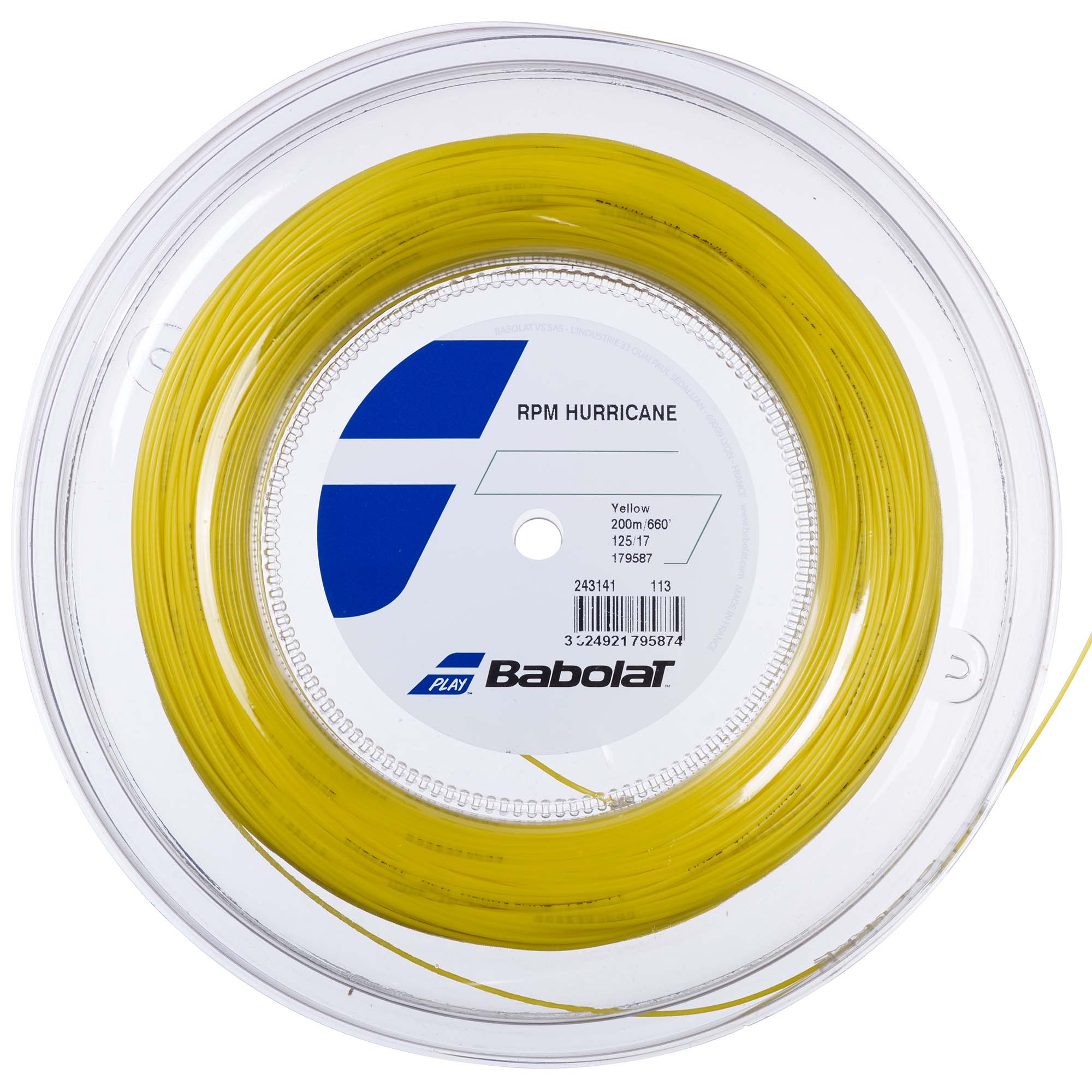 Babolat RPM Hurricane Tennis String - 200m Reel
