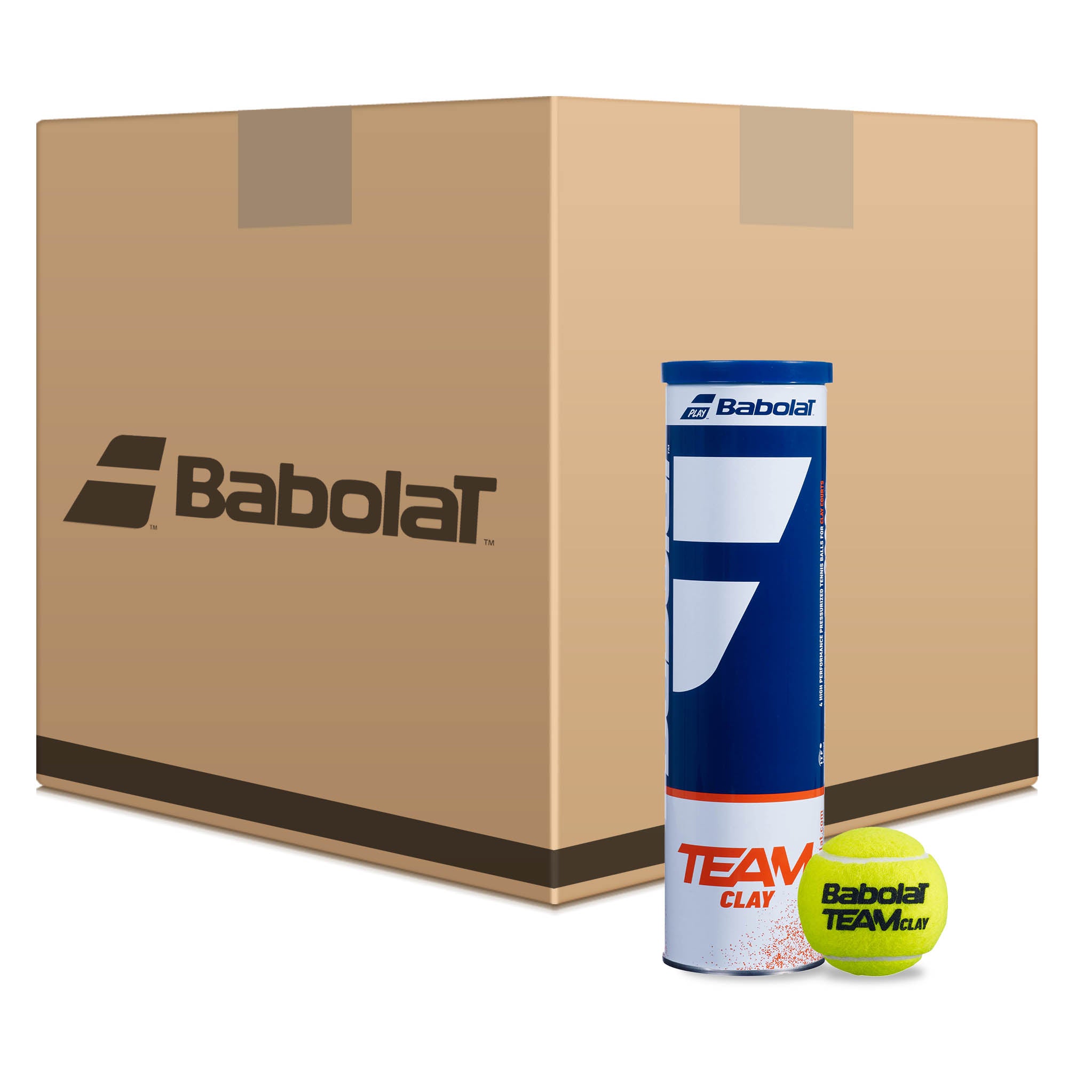 Babolat Team Clay Tennis Balls - 12 Dozen