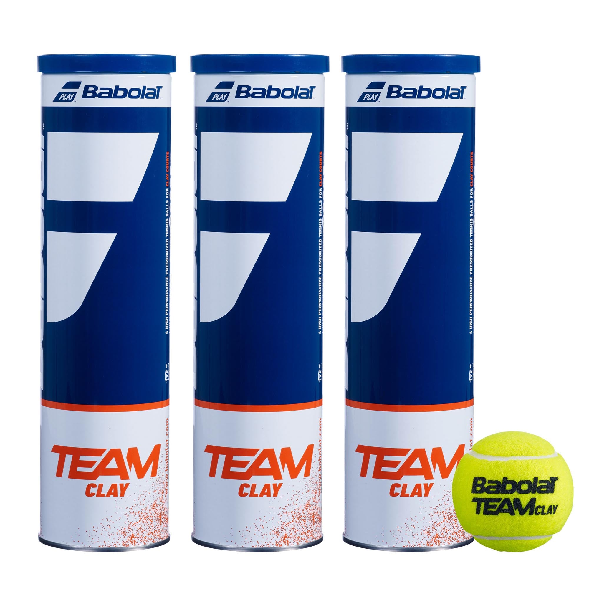 Babolat Team Clay Tennis Balls - 1 Dozen