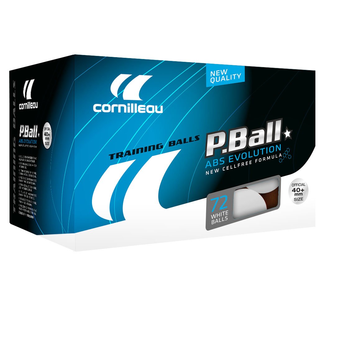 Cornilleau ABS Evolution Table Tennis Balls 6 dozen from Sweatband.com