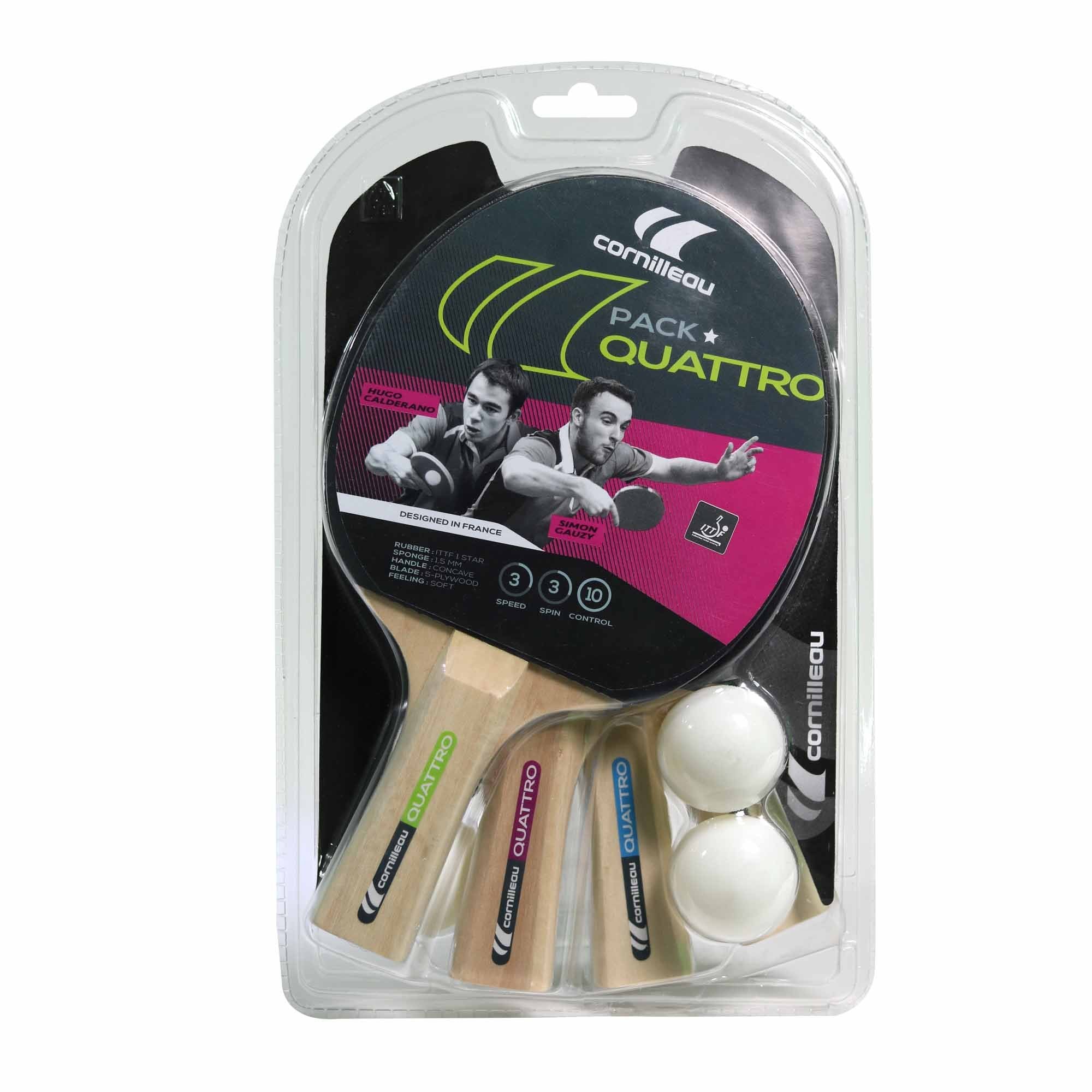 Cornilleau Bat and Ball Quattro Sport Gatien Set