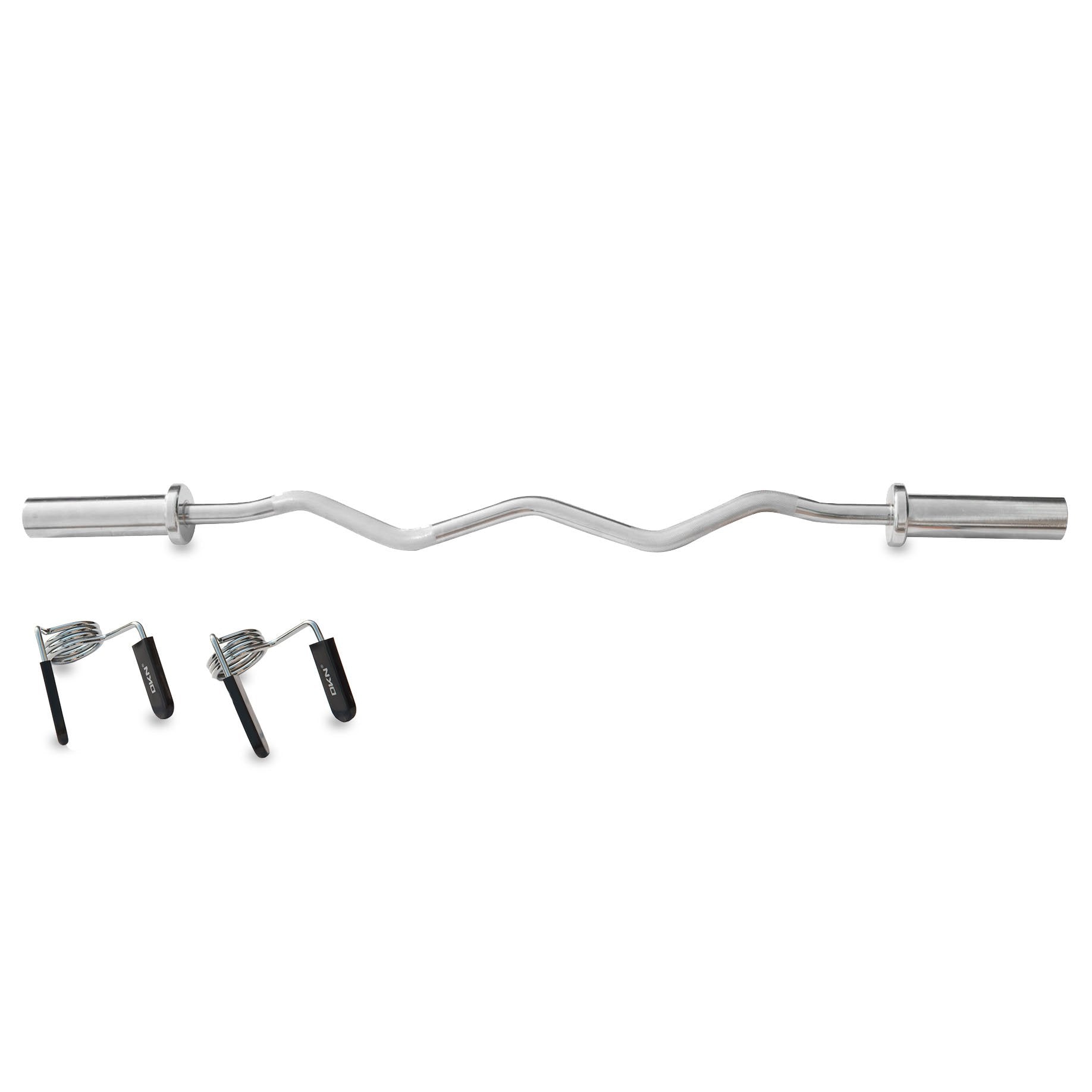 Image of DKN Olympic EZ Curl Bar with Collars